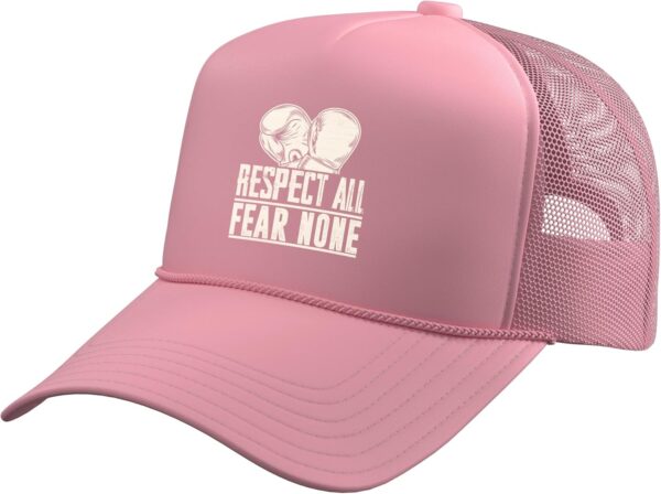 Respect All Fear None Muay Thai Trucker Hat with Adjustable Mesh Back