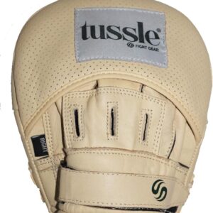 Tussle Curved Boxing Pads Focus Mitts for Women - Premium Leather Hook and Jab Target Hand Pads