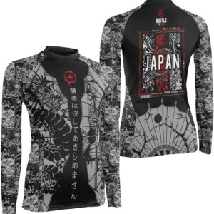 Mythic Samurai Women's Rash Guard Shirts Long Sleeve, Baselayer Compression Shirt for Jiu Jitsu MMA