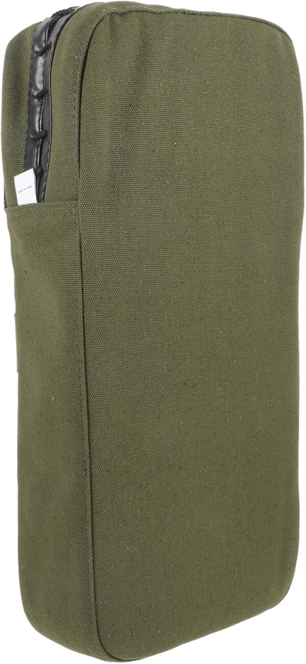 Happyyami Thickened Canvas Kick Shield Karate Martial Arts Training Pad Shin Guards Thai Shin Pads Boxing Kicking Strike Protector