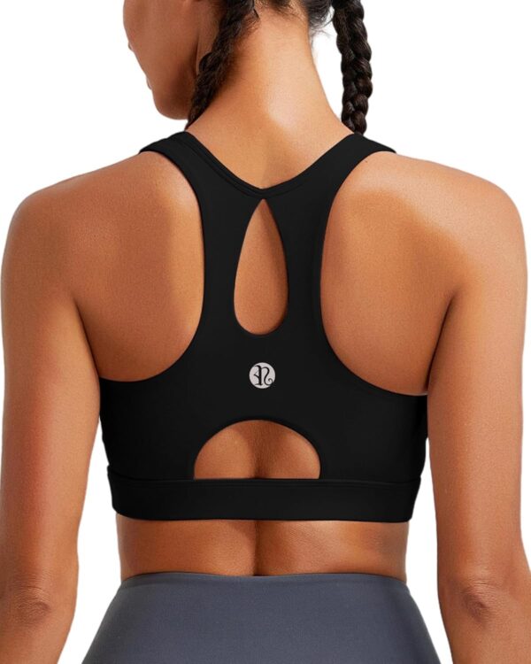 RUNNING GIRL Sports Bras for Women High Support,Racerback Molded Cup Sports Bra with Sewn in Pads Workout Running Bra