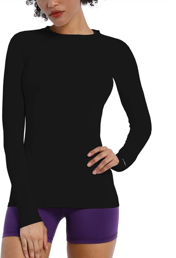 BUBBLELIME Long Sleeve UPF 50+ Sun Protection Rashguard for Women Swim Shirts Surfing Swimwear Swim Top Swimsuit