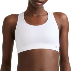 Champion Women's Sports Bra, Infinity Racerback, Moderate Support, Seamless Sports Bra for Women