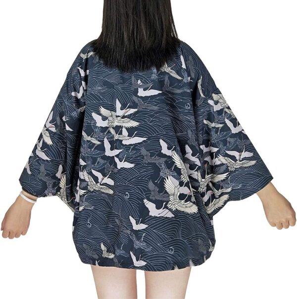 ZooBoo Women Japanese Kimono Cardigan - Harajuku Bathrobe Cardigan Sunscreen Clothes Pajamas Knitting Coat