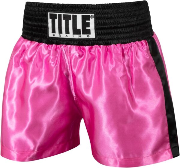 Title Boxing Professional Women’s Satin Striped Boxing Trunks
