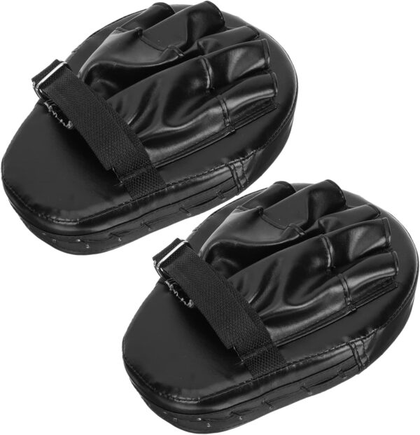 Toyvian 2Pcs Curved Boxing Pads High Density Kickboxing Strike Shield Durable Hand Mitts for Martial Arts Training Comfortable Grip for Enhanced Performance Easy to Clean
