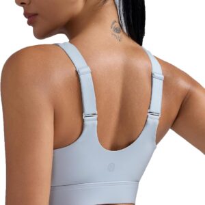 RUNNING GIRL Adjustable Straps High Impact Sports Bra for Women,High Support Workout Sports Bras with Sewn in Pads