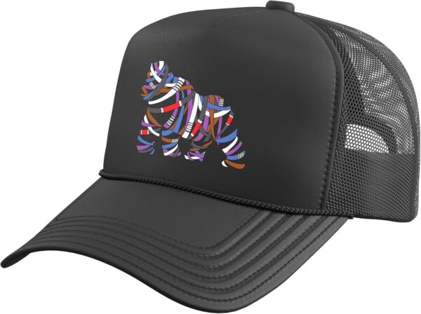 BJJ Jiu Jitsu Belt Gorilla Trucker Hat with Adjustable Mesh Back