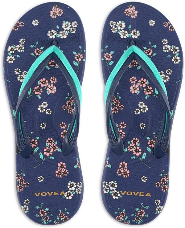 VOVEA Flip Flops For Women Non-Slip Bathroom Shower Shoes Cushion foam Indoor and Outdoor Sandals