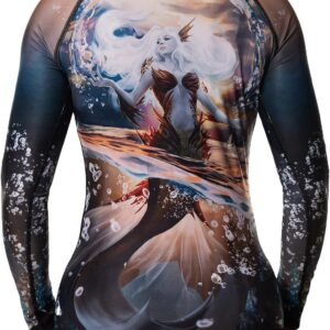 Raven Fightwear Women's The Mermaid BJJ Rash Guard MMA Black