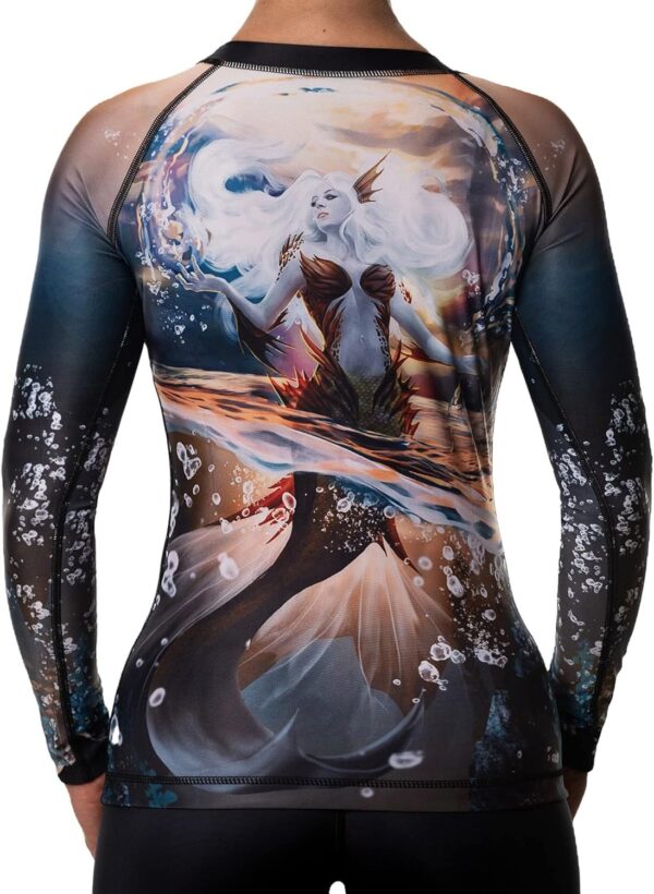 Raven Fightwear Women's The Mermaid BJJ Rash Guard MMA Black
