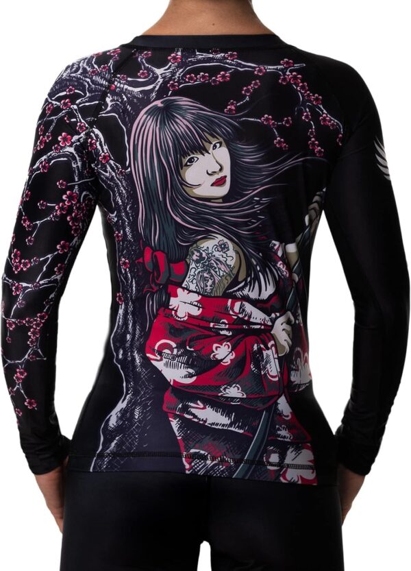 Raven Fightwear Women's Sakura BJJ Rash Guard MMA Black
