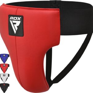 RDX Groin Protector for Boxing, Muay Thai, Kickboxing and MMA Training, Maya Hide Leather Abdo Gear for Martial Arts , SATRA Approved Abdominal Guard for Karate and Taekwondo