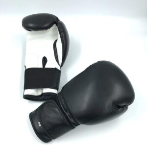 Boxing Gloves Black Kickboxing, Grappling, Fighting, Muay Thai Training Boxing Bag Gloves, Punch Bags and Focus Pads Punching Plain-Blank Vinyl Gloves No Logo