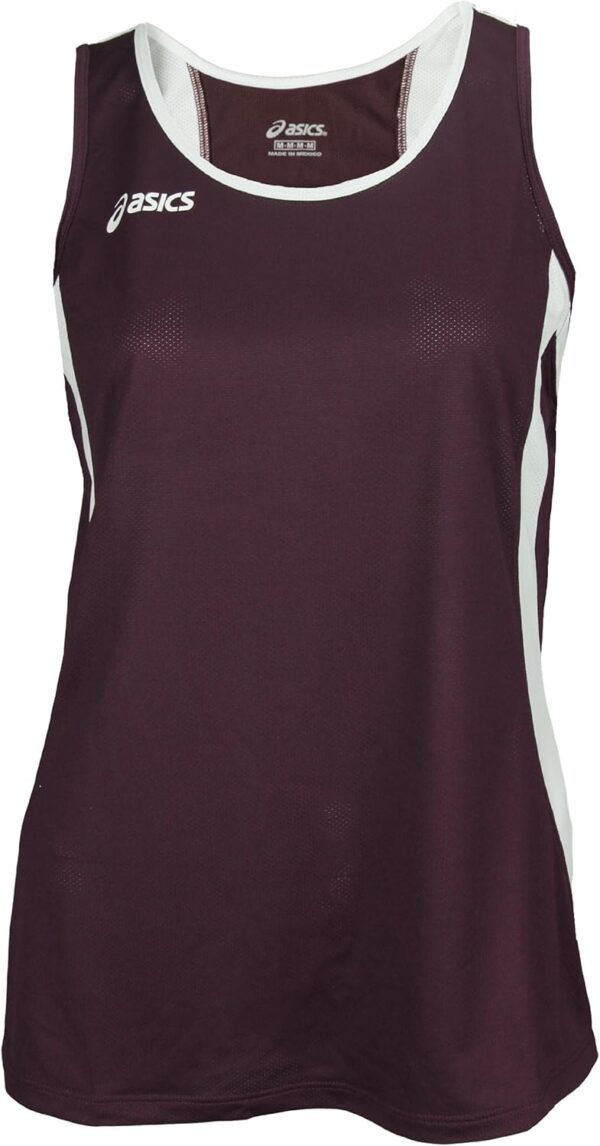 ASICS Intensity Women's Singlet (Small, Maroon-White)