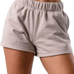 Kamo Fitness CozyTec Sweat Shorts Women High Waisted Lounge Comfy Casual Cotton Shorts with Pockets