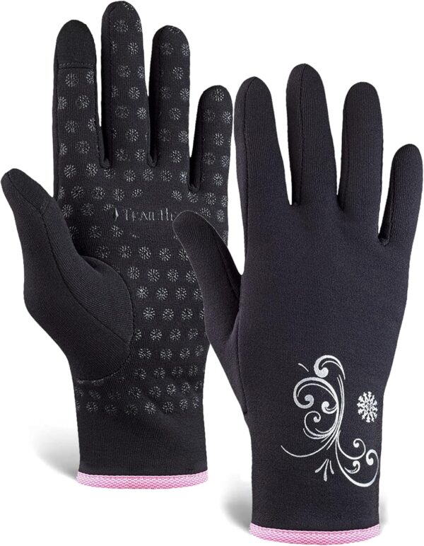 TrailHeads Womens Touchscreen Running Gloves - Accessories for Women Winter - Hiking, Biking, Sports