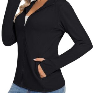 TACVASEN Women's Sun Hoodies Lightweight Jacket for Women Zip Up UPF 50+ UV Shirt Long Sleeves