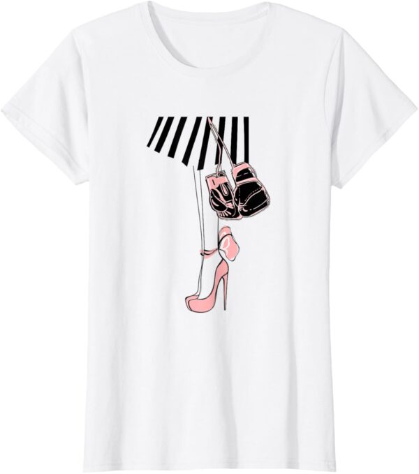 Ladies Boxing Gloves Pink T-Shirt