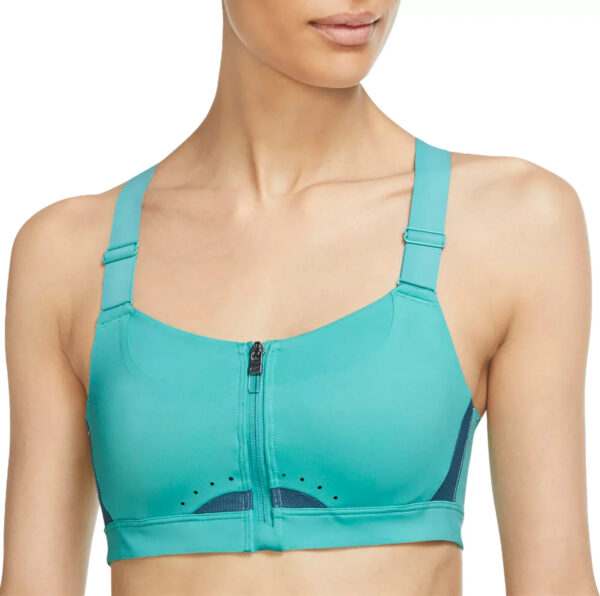 New Nike Women’s XS (A-C) - Alpha Front Zip High Support Sports Bra DD0436-392