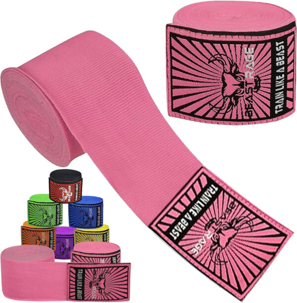 Boxing Hand Wraps for MMA Kickboxing Wrist Wraps Professional Adult 180" Semi-El