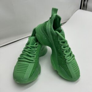 Steve Madden Maxima Shoes, Green Crystal Chunky Sneaker MAX108S1,  Women Size 5