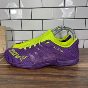 Inov8 F-Lite 235 Womens Size 7 Shoes Purple Yellow Cross Training Gym Sneakers