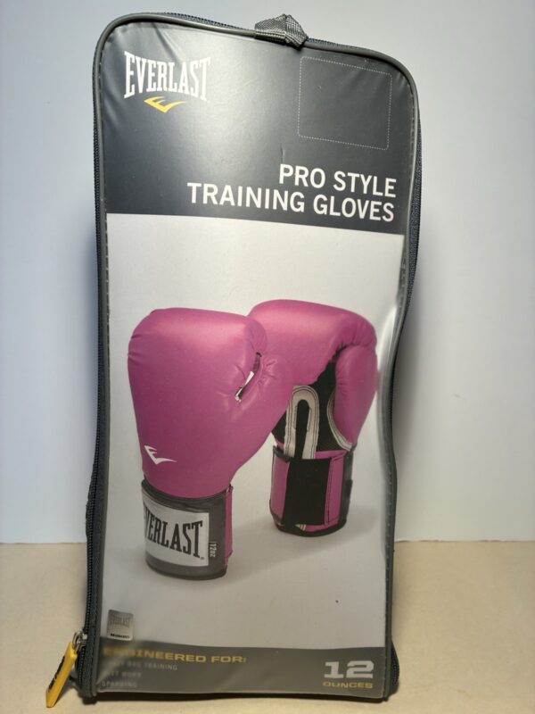 Boxing Gloves Everlast Pink Pro Style Women's 12 oz. Training New