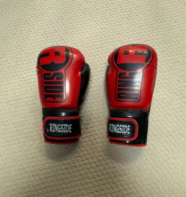 Ringside Apex FTG1 S/M Boxing Gloves Red/Black Small/Medium Women Adult