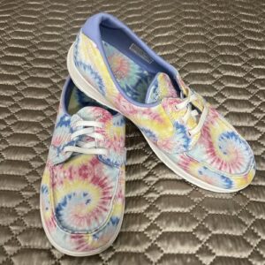 Skechers Women's Size 8 Goga Mat Air-Cooled Slip-On Shoes tie dye.  great cond