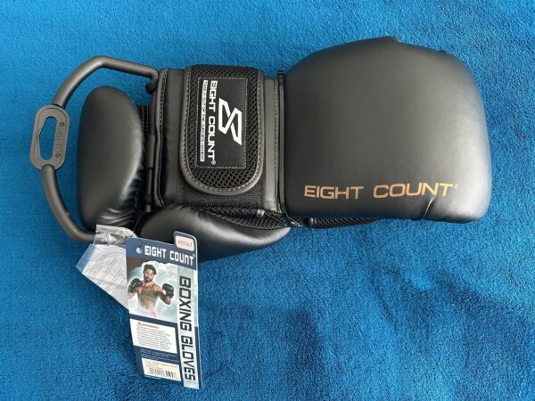 BRAND NEW Eight Count Boxing Gloves Black 12oz Accessory Padded Sports