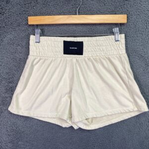 Talentless Boxing Shorts Women’s M Ivory 2" Inseam Cotton Athletic Gym