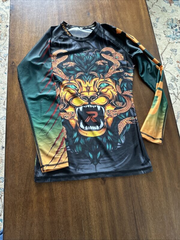 ROAR MMA Long Sleeve Fight Wear Women Compression Rash Guard BJJ Wrestling Lg