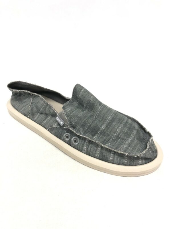 Sanuk Women's Donna Vintage Camo Charcoal Slip On Shoes Yoga Mat 1116851