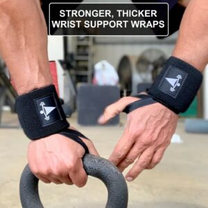 Heavy Duty Wrist Wraps For Power Weight Lifting Workout Gym Bench Press Support