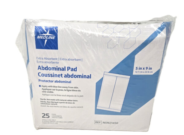 MEDLINE Sterile Abdominal Pads - (NON21450), Box of 25