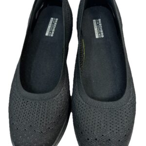Skechers On The Go Dreamy Mesh Ballet Flats Shoes 136210 Black Size 8 Goga Mat