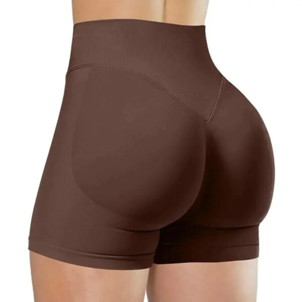 High Waist Yoga Shorts Seamless Stretch Running Workout Fitness Women Short