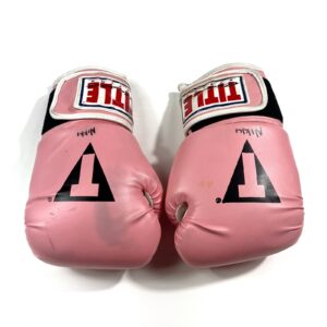 Title Classic Women’s Baby Pink Genuine Leather Boxing Gloves 12oz Practice MMA