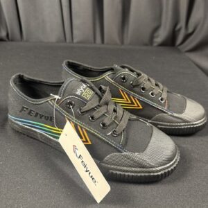 LN Feiyue Fe Lo 1920 Black Canvas Heritage Martial Arts Shoes Women's Size 7