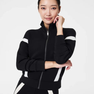 SPANX AirEssentials Striped Track Jacket