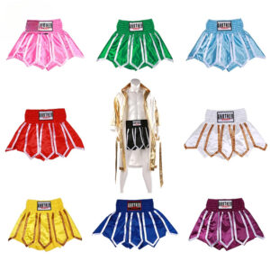 Shorts Muay Thai MMA Kick Boxing Pants Lotus Ribbons Kickboxing Shorts Sanda