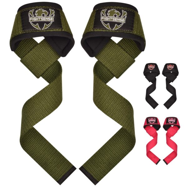 Lifting Wrist Straps Wrap Weightlifting Gym Padded Powerlifting Deadlifting Pull