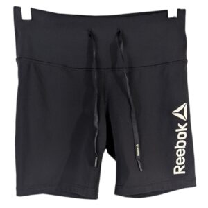 Womens Reebok Compression Shorts Small Drawstring Front CrossFit Long 7 Inseam