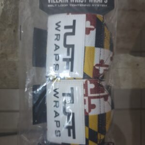 TuffWraps Wrist Wraps 16 Inches Maryland Colors Weight Lifting Brand New Sealed