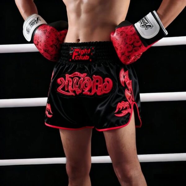 Muay Thai Shorts Boxing Fight Kickboxing Grappling Training Workout Gym Shorts