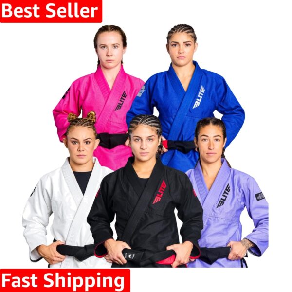 Comfort-Focused IBJJF Women's BJJ GI - Lightweight, Size 2, Includes Free Belt