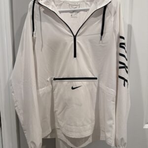 Nike Flex Packable Training Jacket Women M White Hooded Lightweight  Windbreaker