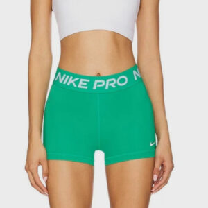Nike Pro Women's 3" Dri-FIT Training Tight Shorts Green Size XS S CZ9857-326