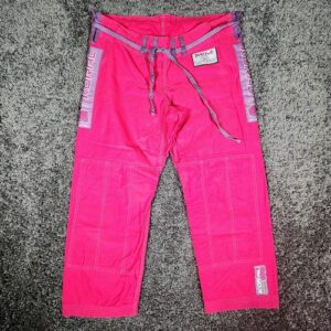 Koral MKM BJJ Gi Pants Women's F3 Pink Brazilian Jiu Jitsu Grappling EUC